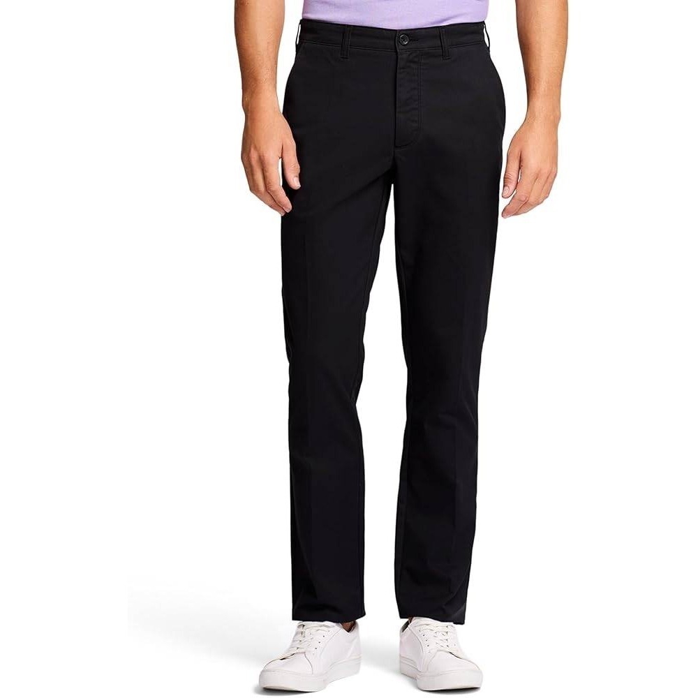 Izod Black Slim Fit Stretch Chino Pants Men's 38 X 32